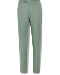 Canali - Straight-leg Linen Suit Trousers - Lyst