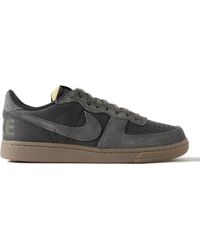 Nike - Terminator Suede And Quilted Leather Sneakers - Lyst