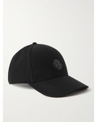 Moncler - Logo-appliquéd Cotton-gabardine Baseball Cap - Lyst