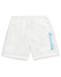 Jacquemus - Mid-length Logo-print Recycled Swim Shorts - Lyst