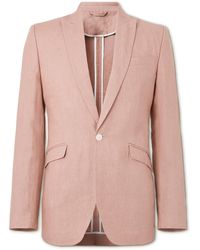 Favourbrook - Sidmouth Ebury Slim-fit Herringbone Linen Suit Jacket - Lyst