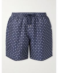 Derek Rose - Tropez Straight-leg Mid-length Printed Swim Shorts - Lyst