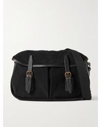 Bleu De Chauffe - Musettes Leather-Trimmed Suede Messenger Bag - Lyst