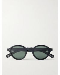 Garrett Leight - Flipper Round-Frame Acetate Sunglasses - Lyst