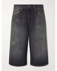 Acne Studios - Cotton Denim Shorts - Lyst