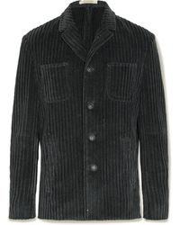 Massimo Alba Solex Cotton-corduroy Jacket - Black