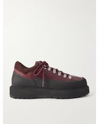 Diemme - Cornaro Rubber-Trimmed Leather Hiking Boots - Lyst