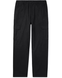 Nike - Club Straight-leg Logo-embroidered Cotton-blend Ripstop Cargo Trousers - Lyst