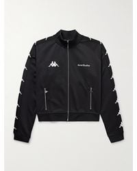 Acne Studios - Kappa Trainingsjacke aus technischem Jersey mit Webband und Logostickerei - Lyst