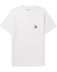 Carhartt - Logo-appliquéd Cotton-jersey T-shirt - Lyst