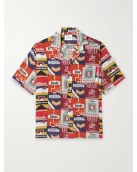 Rhude - Cigaretta Camp-Collar Printed Silk-Twill Shirt - Lyst