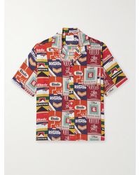Rhude - Cigaretta Hemd aus bedrucktem Seiden-Twill mit Reverskragen - Lyst