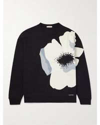 Valentino Garavani - Sweatshirt aus Baumwoll-Jersey mit Blumenprint - Lyst