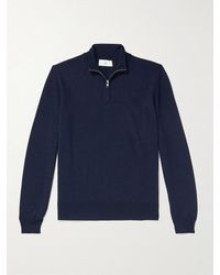 MR P. - Merino Wool Half-Zip Sweater - Lyst