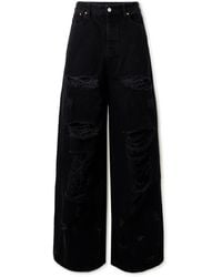Vetements - Destroyed Flared Distressed Jeans - Lyst