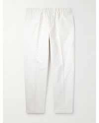 Jil Sander - Straight-leg Cotton Trousers - Lyst