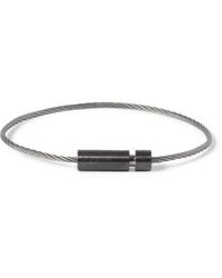 Le Gramme - Brushed Blackened Sterling Silver Cable Bracelet - Lyst