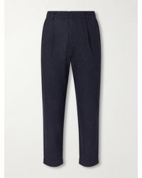 Folk - Assembly Straight-Leg Mélange Wool-Blend Suit Trousers - Lyst