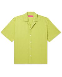 The Elder Statesman - Camp-Collar Cotton And Silk-Blend Jacquard Shirt - Lyst