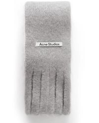 Acne Studios - Kinna Skinny Fringed Mohair And Wool-Blend Scarf - Lyst