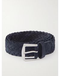 Loro Piana - 4Cm Woven Suede Belt - Lyst