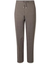 MR P. - James Straight-Leg Slub Linen Drawstring Trousers - Lyst