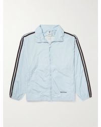 adidas Originals - Wales Bonner Striped Crochet-trimmed Recycled-shell Track Jacket - Lyst