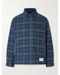 Neighborhood - Padded Checked Cotton-drill Blouson Jacket - Lyst
