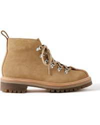 Grenson - Bobby Nubuck-trimmed Suede Boots - Lyst