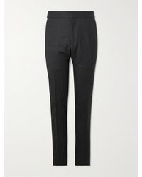 Tom Ford - Dyllan Slim-Fit Houndstooth Wool-Blend Suit Trousers - Lyst