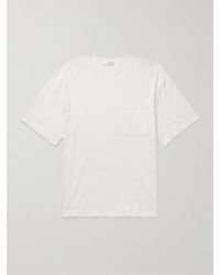 The Row - Paddy Brushed Cotton-Jersey T-Shirt - Lyst