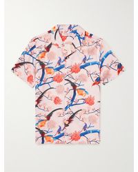 Orlebar Brown - Hibbert Camp-collar Printed Voile Shirt - Lyst