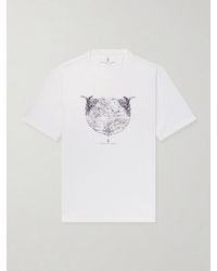 Brunello Cucinelli - Logo-Print Cotton-Jersey T-Shirt - Lyst
