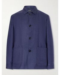 ZEGNA - Wool And Linen-blend Chore Jacket - Lyst