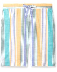 guess striped drawstring shorts