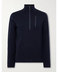 Aztech Mountain - Matterhorn Shell-trimmed Wool Half-zip Ski Mid-layer - Lyst