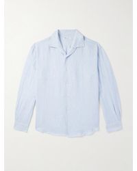 Loro Piana - Raffaele Striped Linen Shirt - Lyst