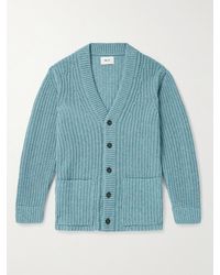 NN07 - Benzon 6533 Ribbed Recycled Wool-blend Cardigan - Lyst
