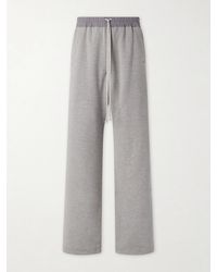 Rick Owens - Geth Belas Wide-leg Cotton-blend Jersey Sweatpants - Lyst