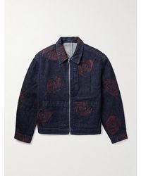 Dries Van Noten - Embroidered Denim Jacket - Lyst