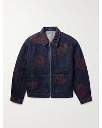 Dries Van Noten - Embroidered Denim Jacket - Lyst