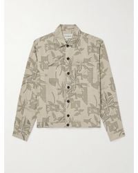 Oliver Spencer - Milford Printed Linen Blouson Jacket - Lyst