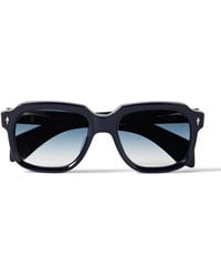 Jacques Marie Mage - Union D-frame Acetate And Silver-tone Sunglasses - Lyst