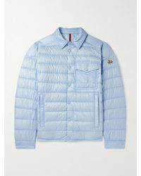 Moncler - Logo-appliquéd Quilted Shell Down Shirt Jacket - Lyst