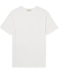 Officine Generale - Garment-dyed Tm Lyocell And Linen-blend T-shirt - Lyst