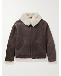 Loro Piana - Leather-trimmed Shearling Jacket - Lyst