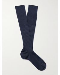 Loro Piana - Socken aus einer gerippten Kaschmir-Seidenmischung - Lyst