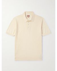 Baracuta - Ribbed Cotton Polo Shirt - Lyst