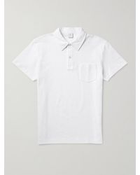 Sunspel - Riviera Cotton-mesh Polo Shirt - Lyst