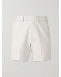 Tom Ford - Straight-leg Brushed Cotton-drill Shorts - Lyst
